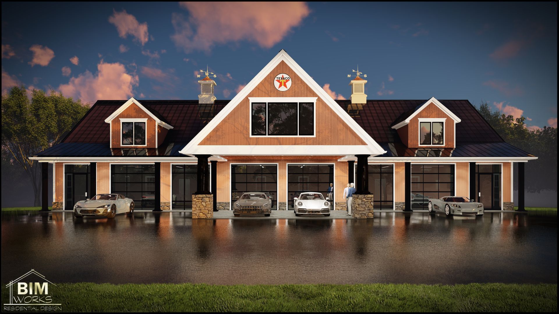 A rendering of the Leonardtown Car Gallery. 