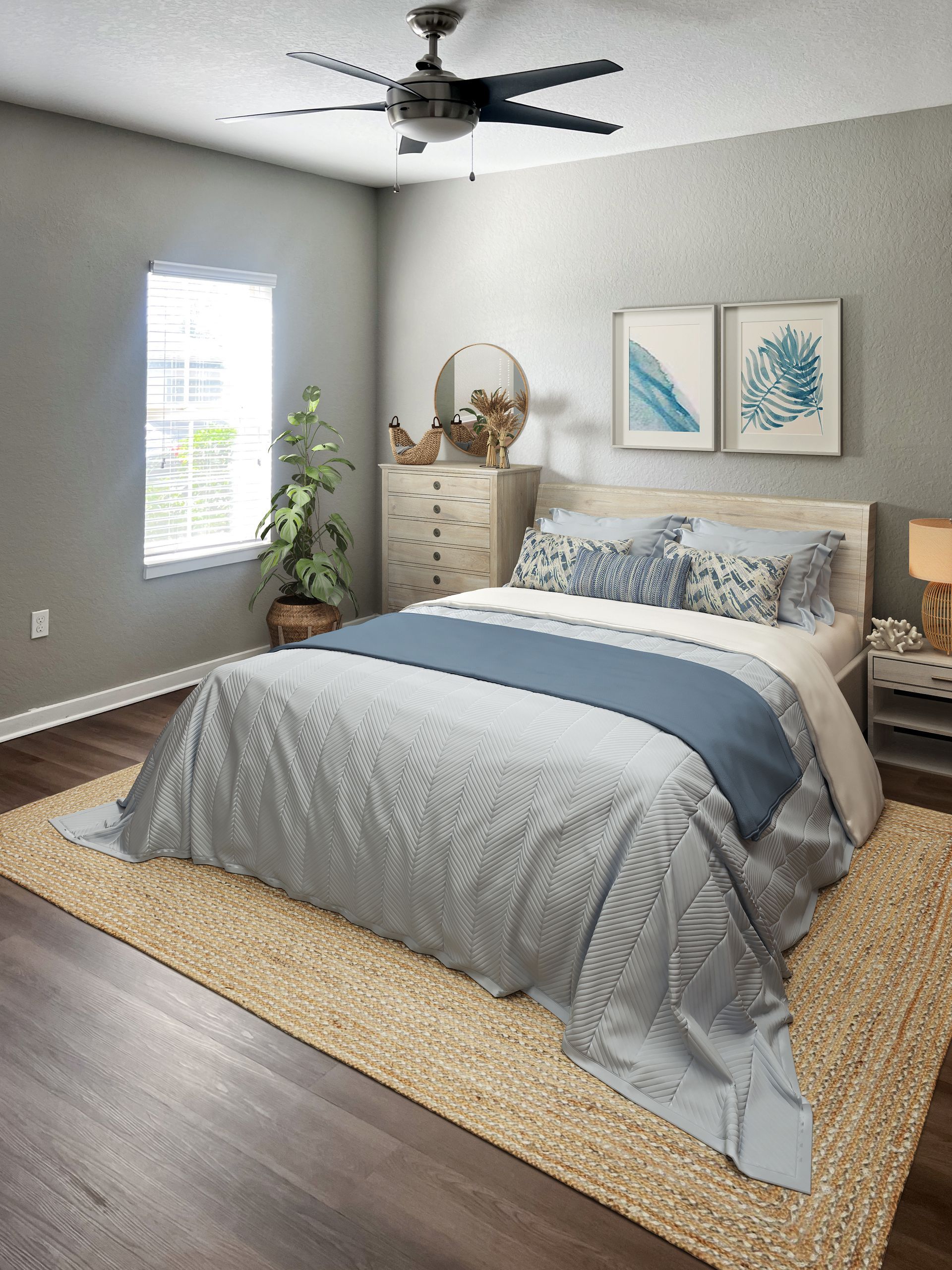 furnished bedroom at Creekside Ranch Apartments in Bradenton, FL