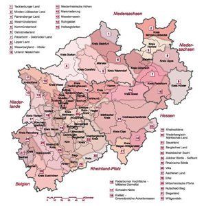 Kartenansicht Rahmenplanung Freizeit und Tourismus im Lipperaum