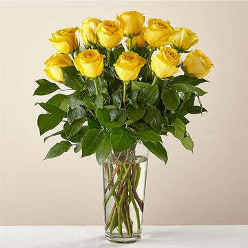 Long Stem Yellow Rose Bouquet — Brooklyn, NY — Meaningful Flowers