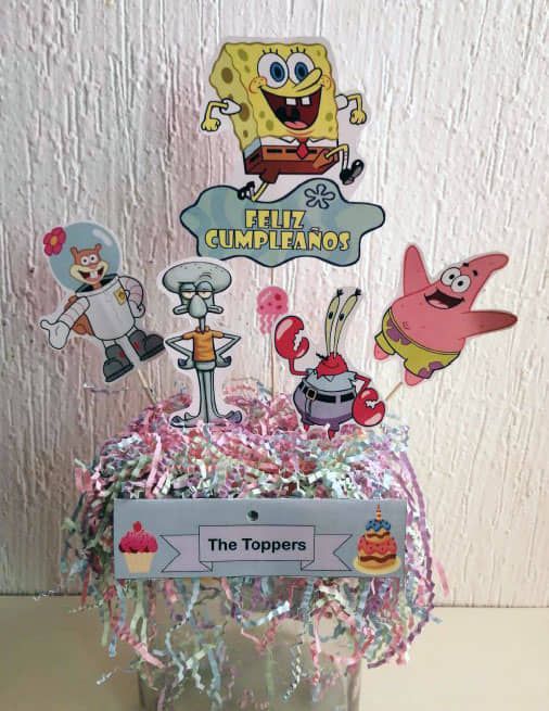 Toppers decorativos personalizados para pasteles y bollitos