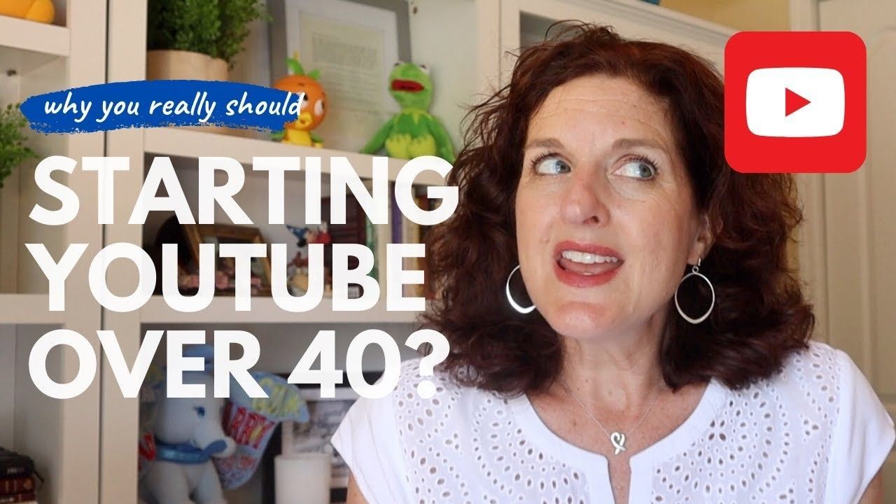 A woman is talking about starting youtube over 40.