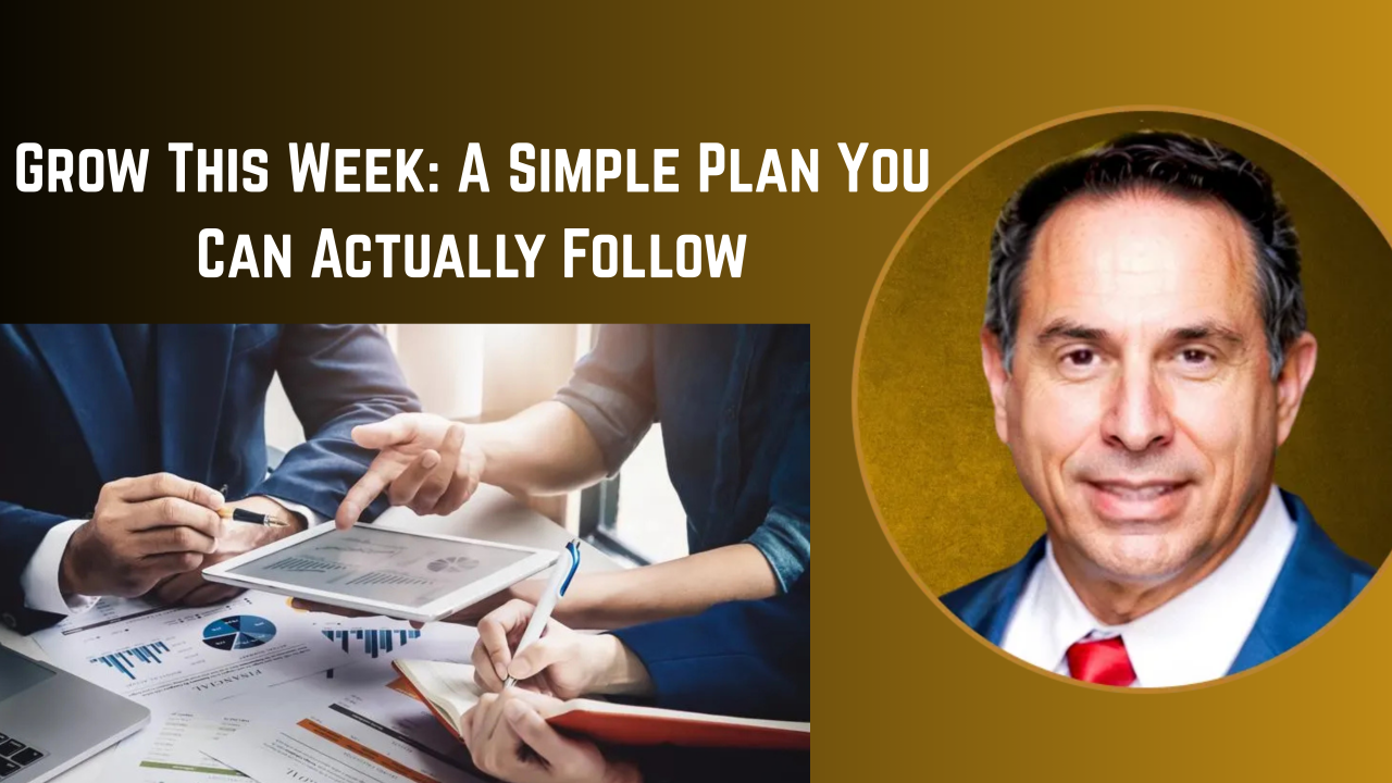 Man in a suit smiles. Text: