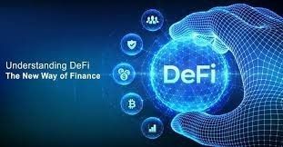 A hand is holding a sphere with the word defi on it.