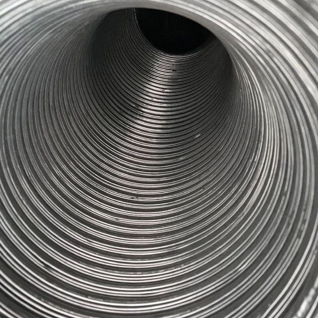 new dryer flex pipe inside