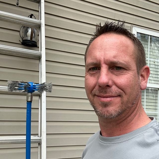 wyatt with dryer vent brush