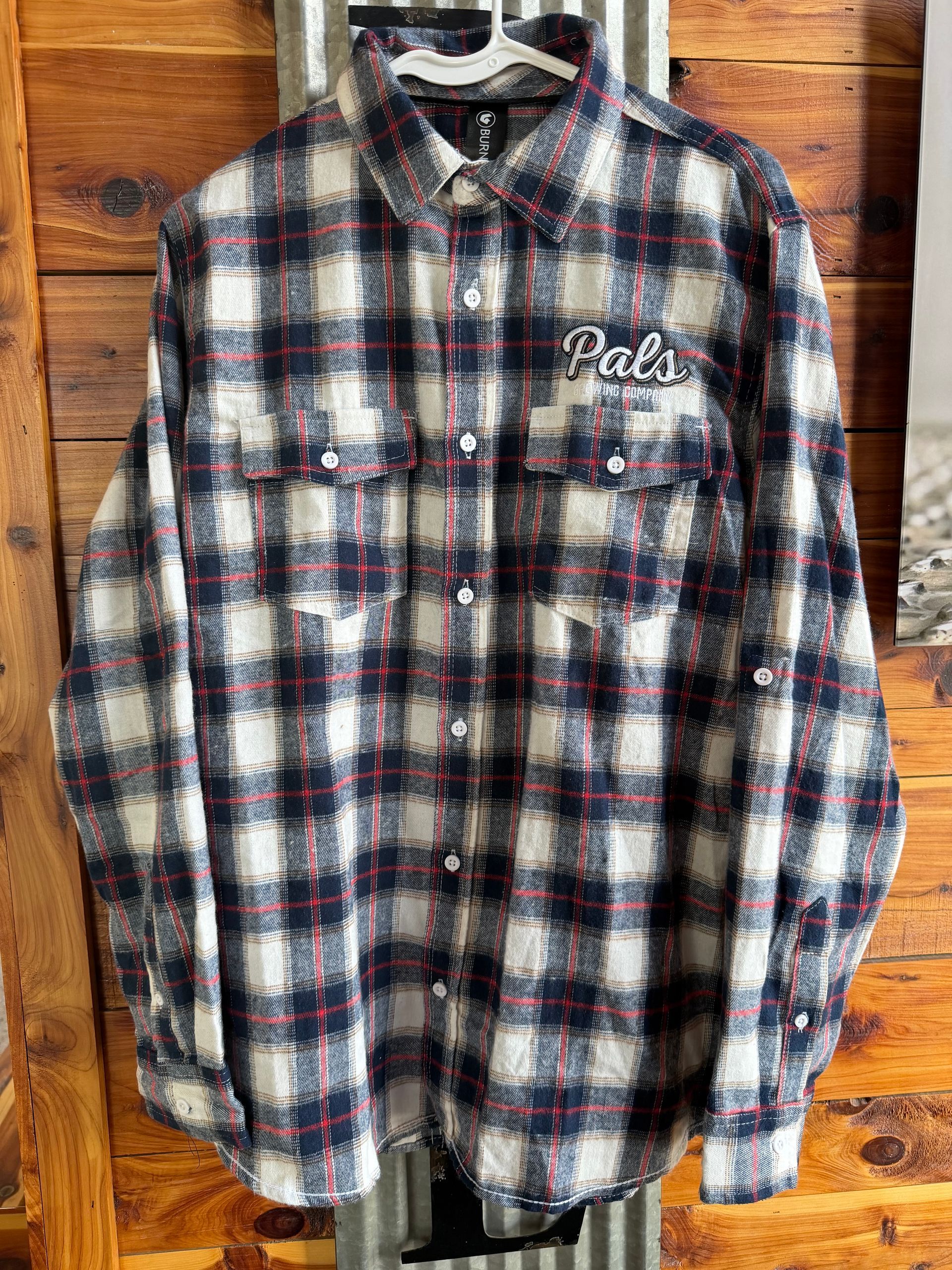 button down flannel shirt