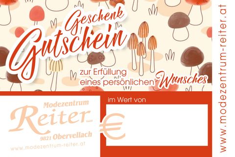 Modezentrum Reiter Geschenkgutschein