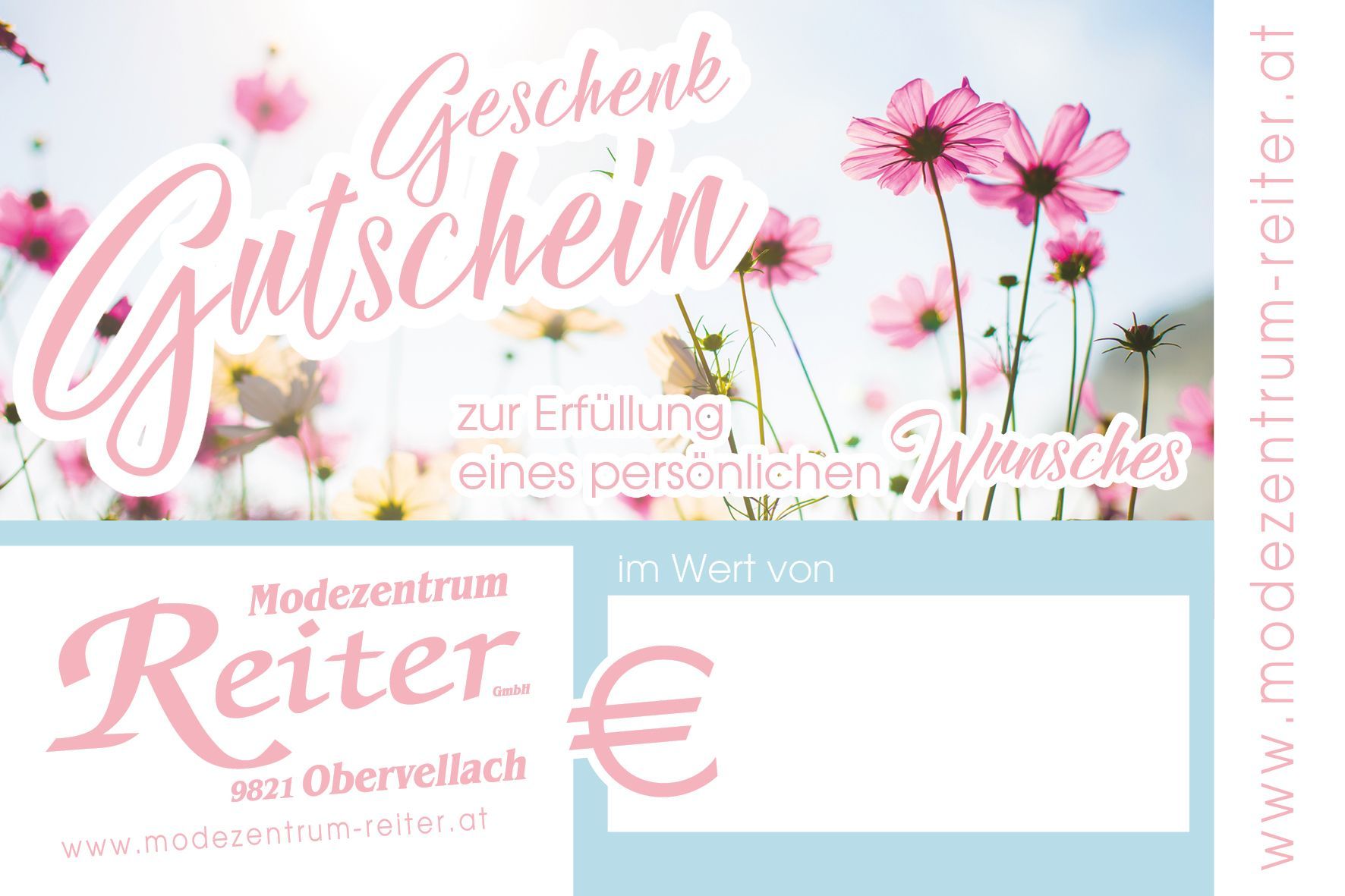 Modezentrum Reiter Geschenkgutschein