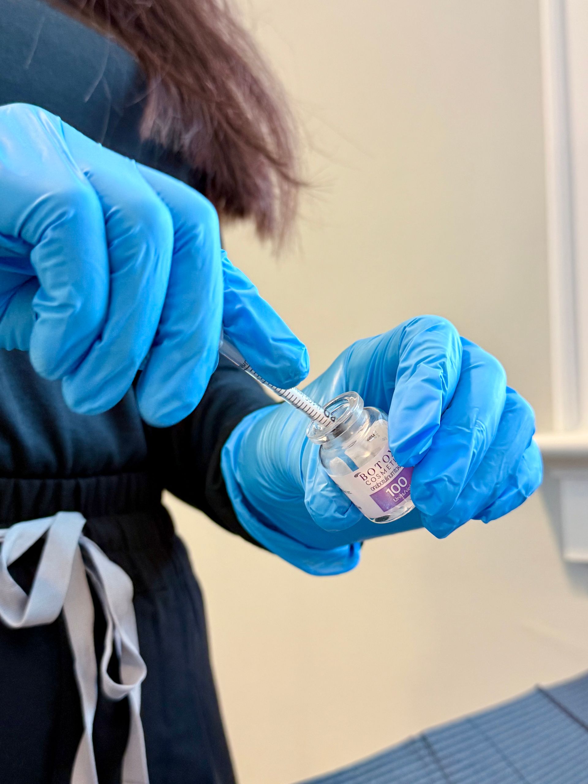 Botox Injection with Syringe 