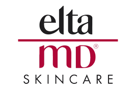 EltaMD skincare logo with the brand name in black and burgundy.