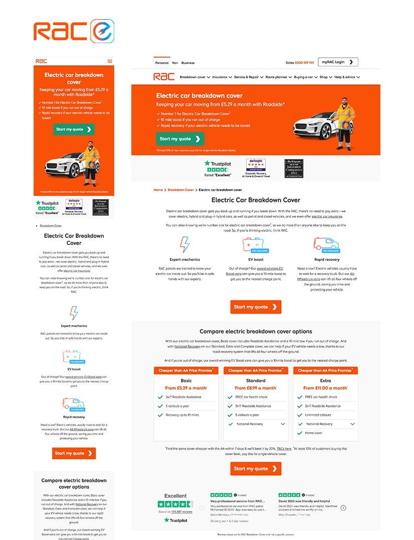 RAC e mobile and desktop