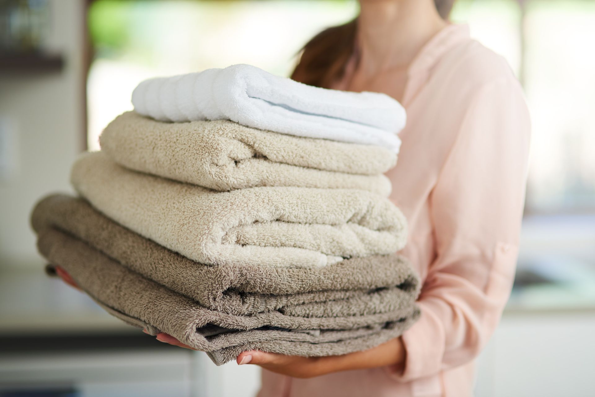 A luxurious high GSM towel displayed elegantly.