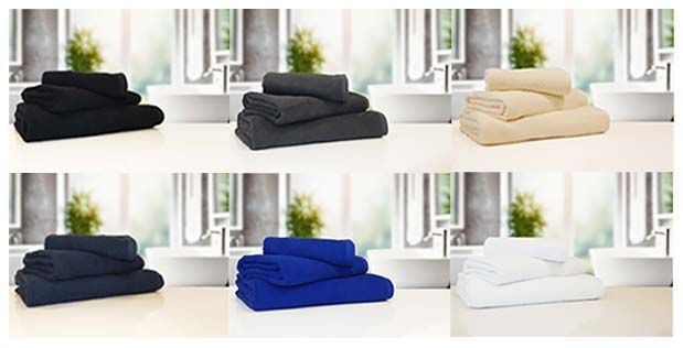 6 colours 400gsm Indulgence Clearance Towel Bales