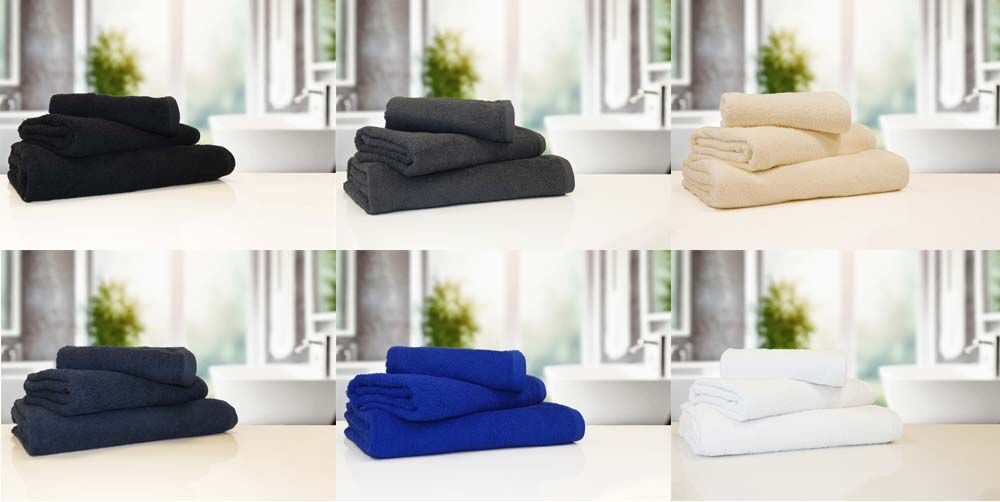 6 colours 400gsm Indulgence Clearance Towel Bales
