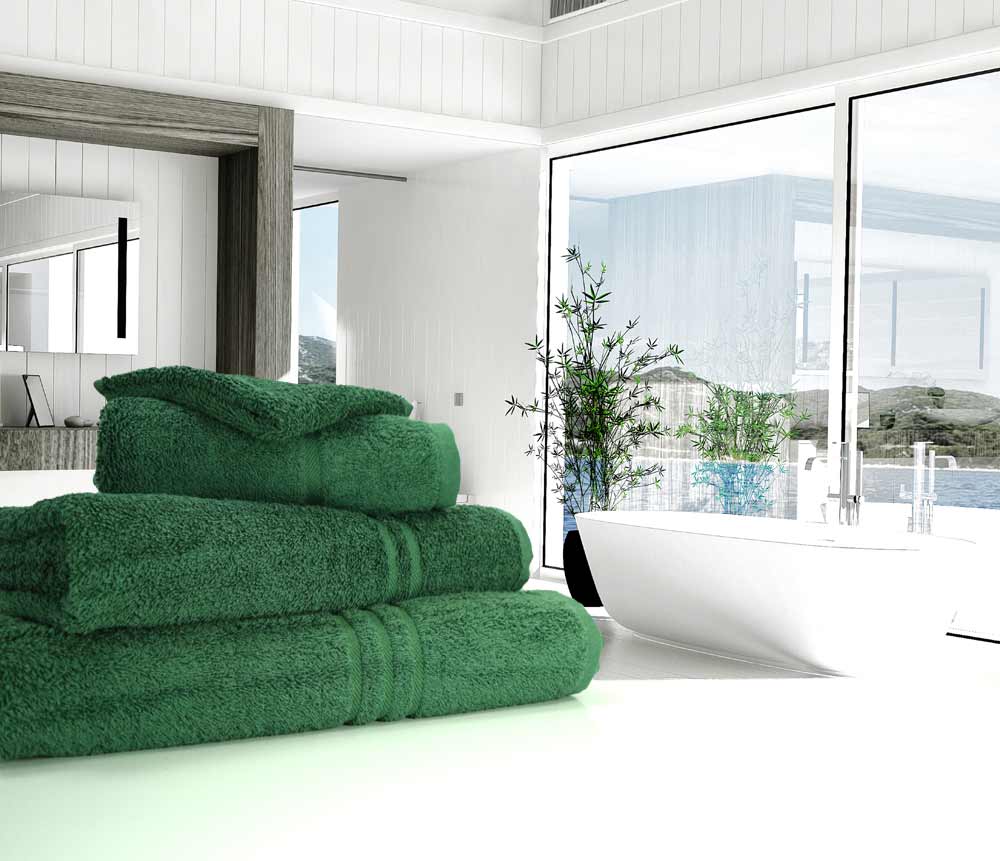 500gsm Bottle or Forest Green Towels