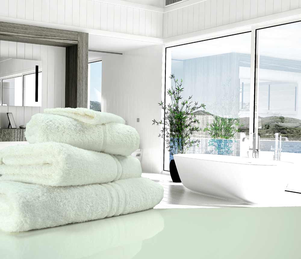 500gsm White Towels
