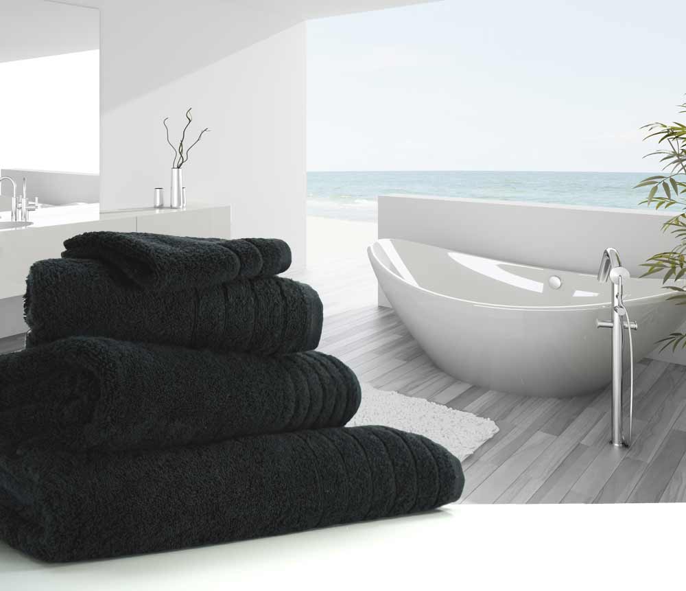 Black Towels - linenHall brand