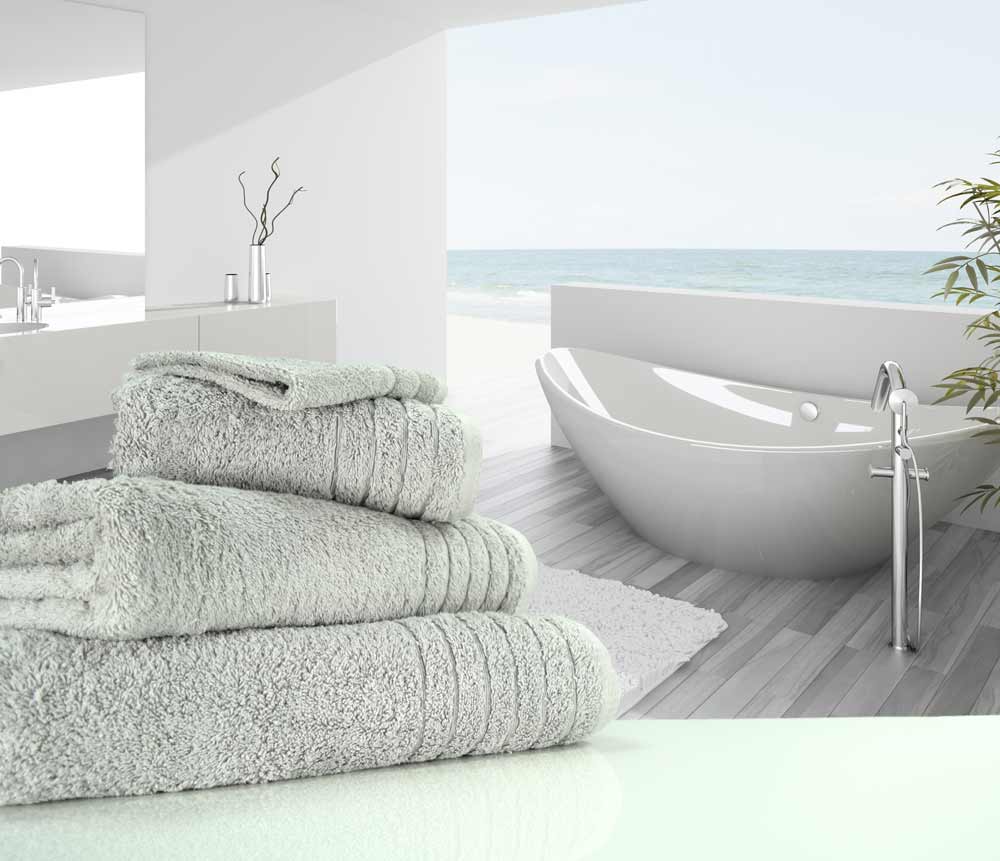 Light Grey Towels - linenHall brand