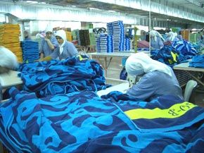 Towel packing operation