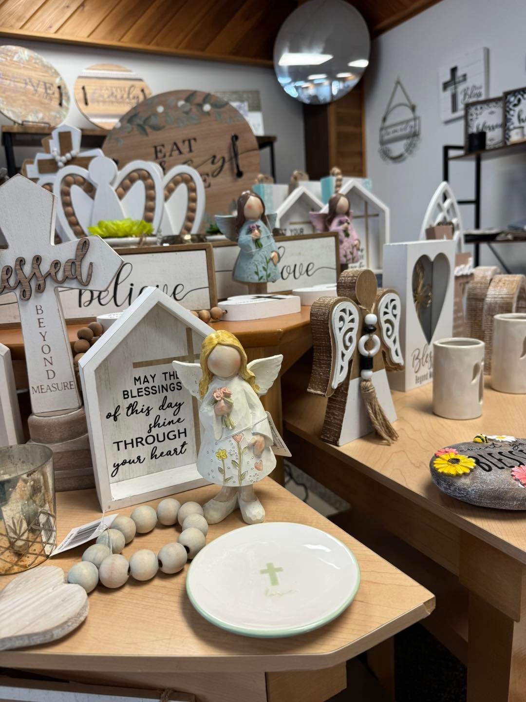 A store filled with lots of decorations and signs.