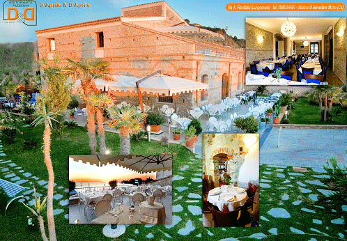 presentazione del ristorante con i diversi ambienti interni ed esterni