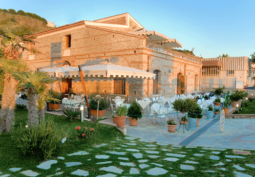 ampio spazio esterno del ristorante