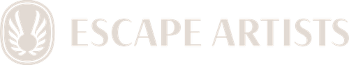 Escape Artists logo in light gray with a stylized design.