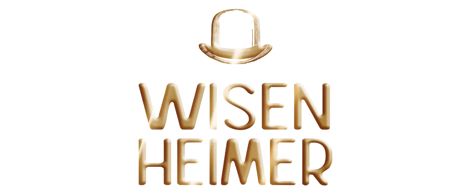 Gold logo with a bowler hat above the words