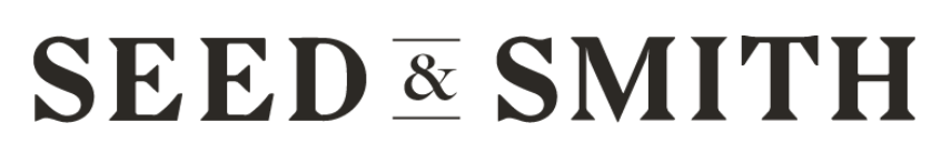 Logo for Seed & Smith, a company name in black, with
