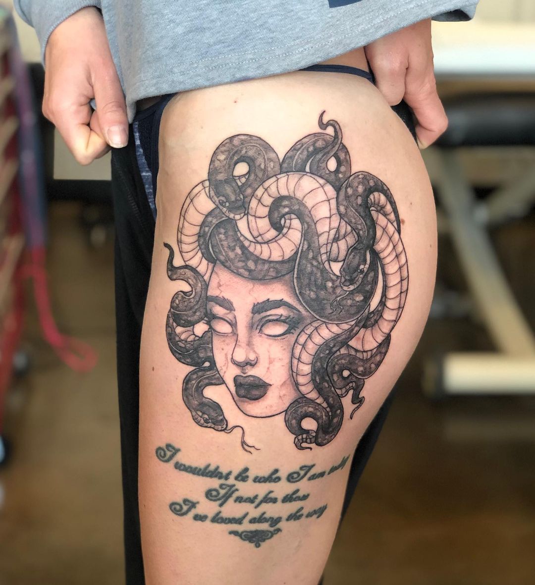 Medusa Tattoo by Vanessa Spezowka at Crimson Empire Tattoo in Edmonton Alberta Canada