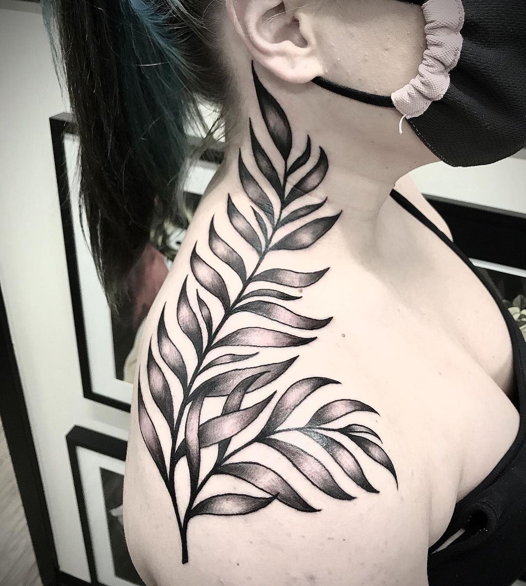 Fern Tattoo by Jess Alther at Black Gold Tattoo Co in Edmonton Alberta Canada