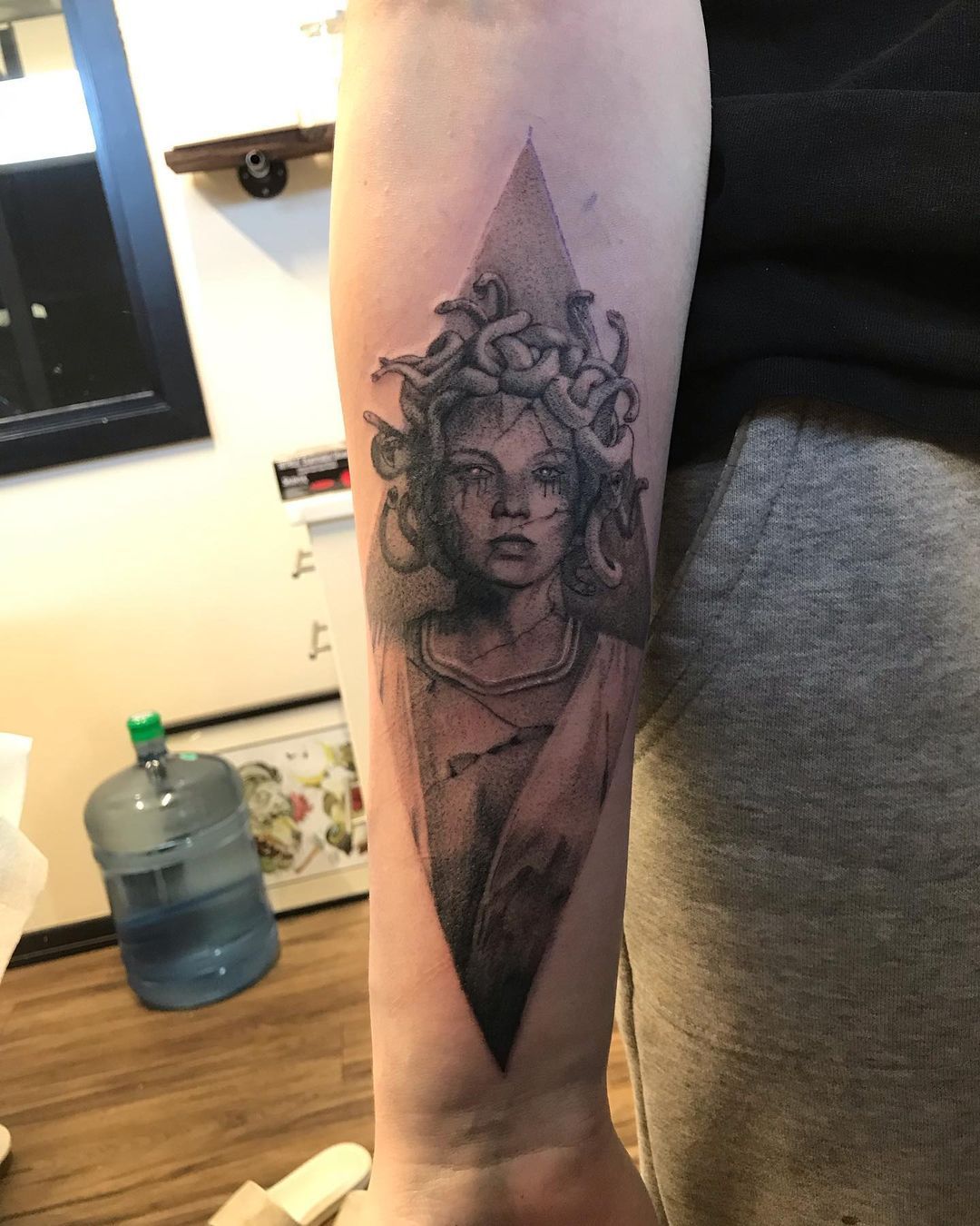 Medusa Tattoo by Alan Coates at Black Gold Tattoo Co in Edmonton Alberta Canada