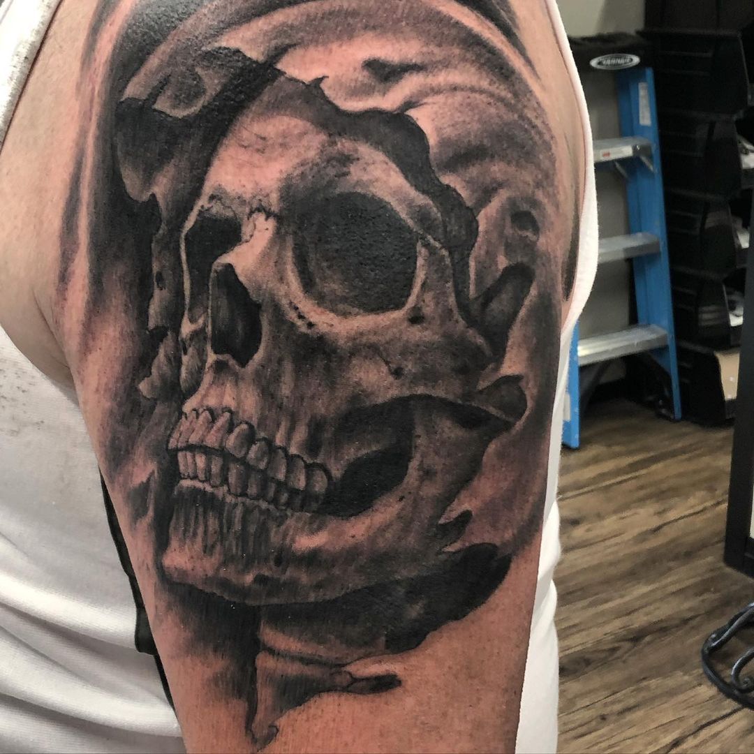 Grim Reaper Tattoo by Steve Hayes at Black Gold Tattoo Co in Edmonton Alberta Canada