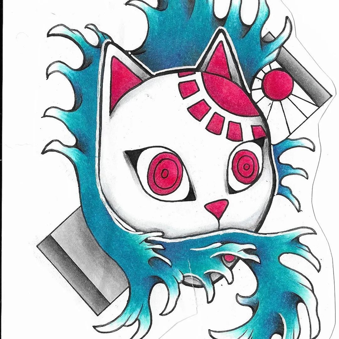 Demon Slayer Drawing by Wen at Crimson Empire Tattoo in Edmonton Alberta Canada