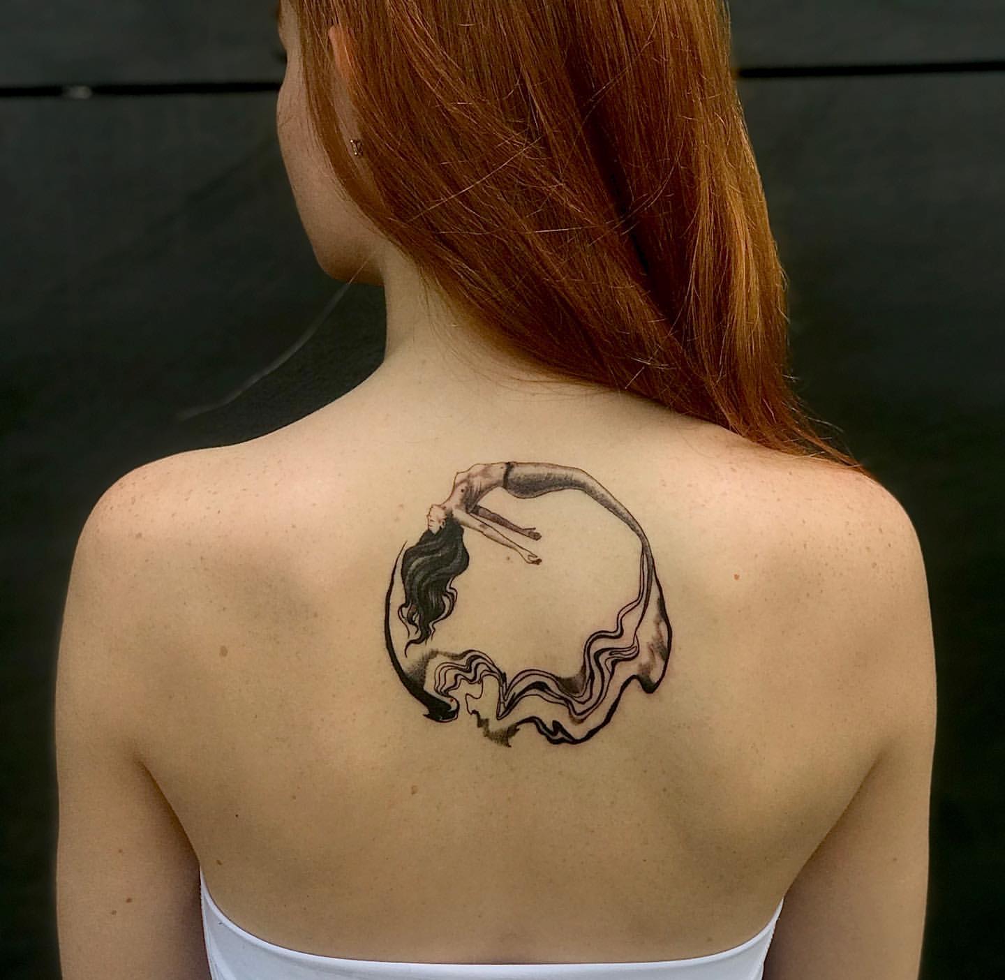 Mermaid Tattoo by Anastasiya at Silver Ghost Tattoo in Edmonton Alberta Canada