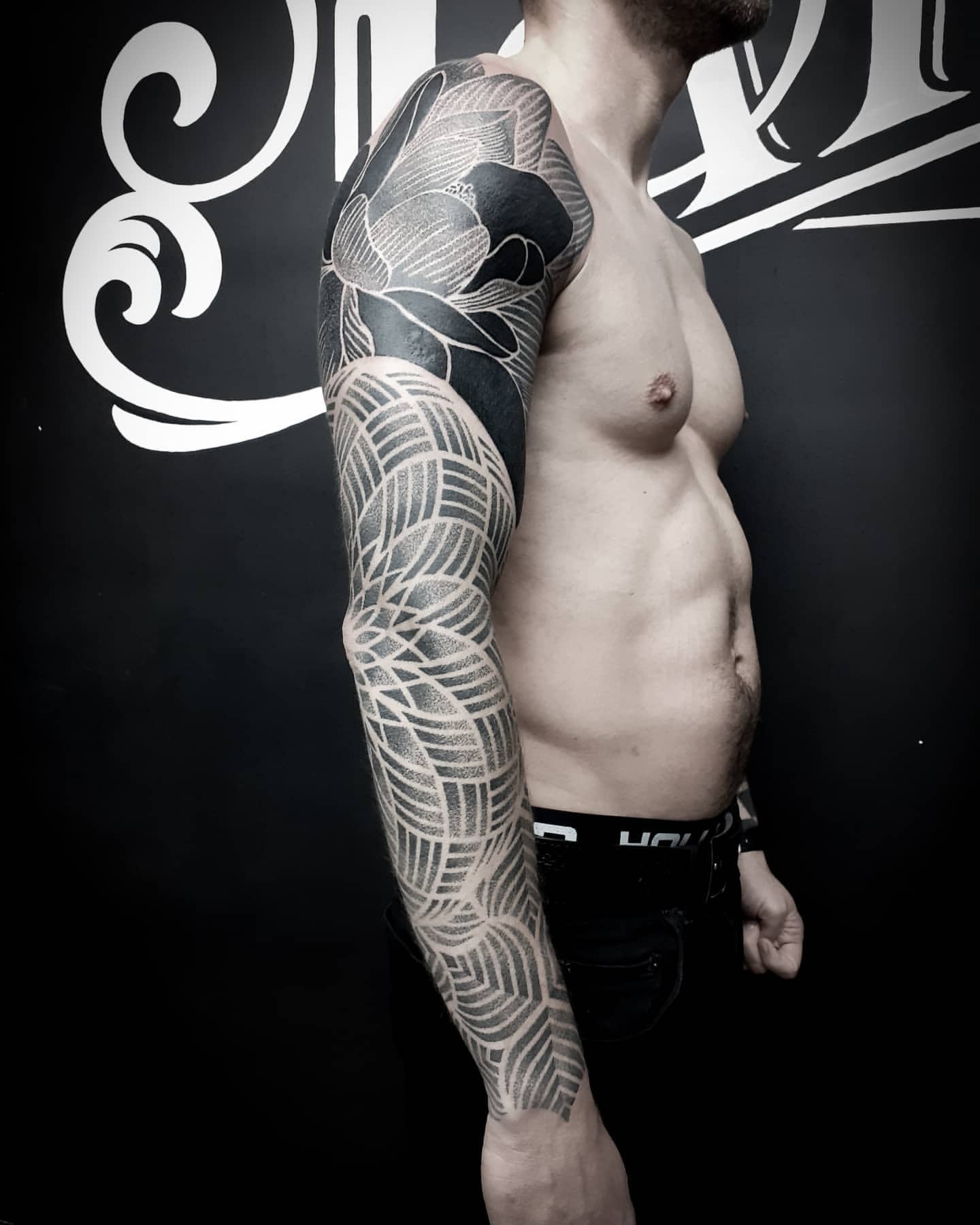 Geometric Dotwork Tattoo by Lex at Black Gold Tattoo Co in Edmonton Alberta Canada