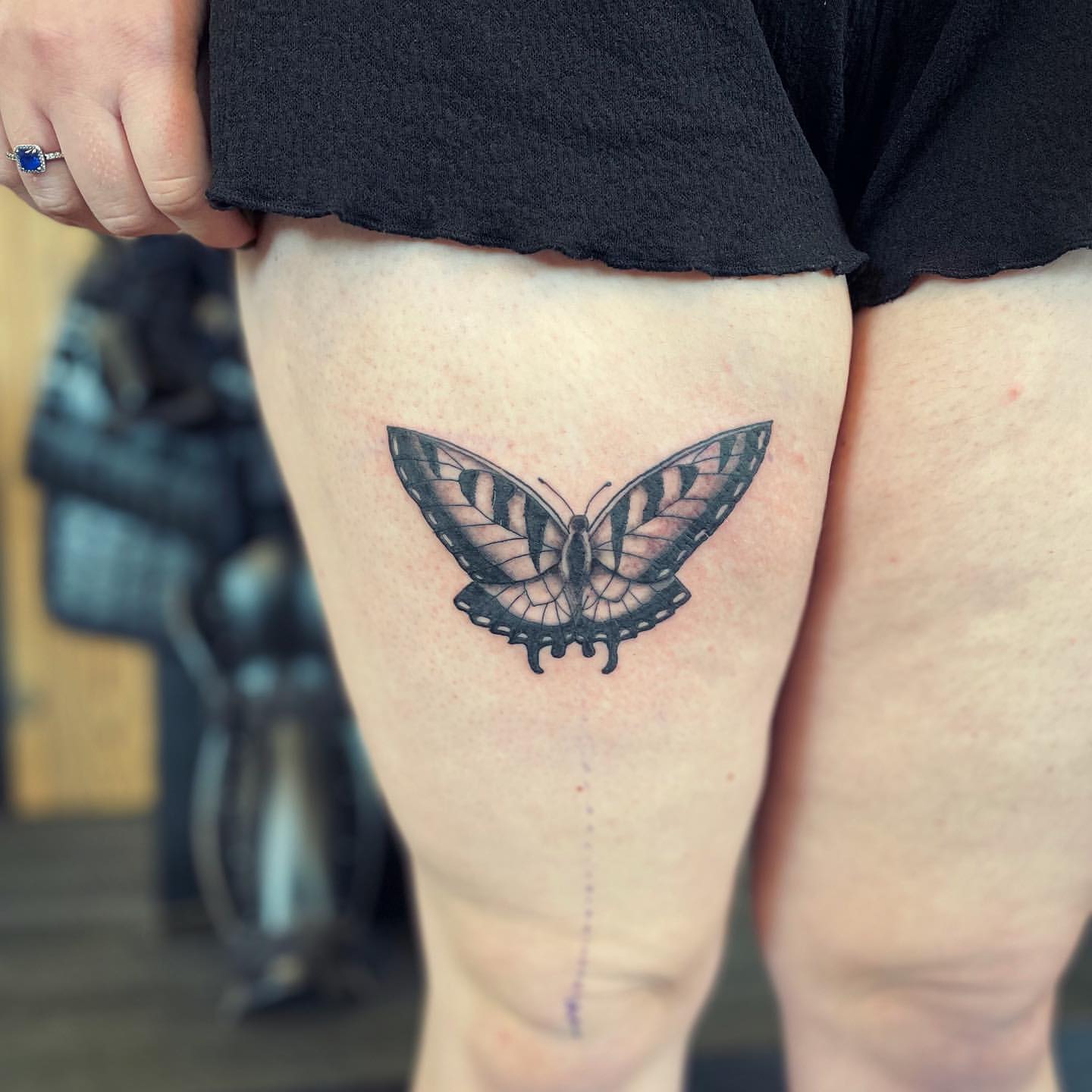 Butterfly Tattoo by Vinny Nguyen at Crimson Empire Tattoo in Edmonton Alberta Canada