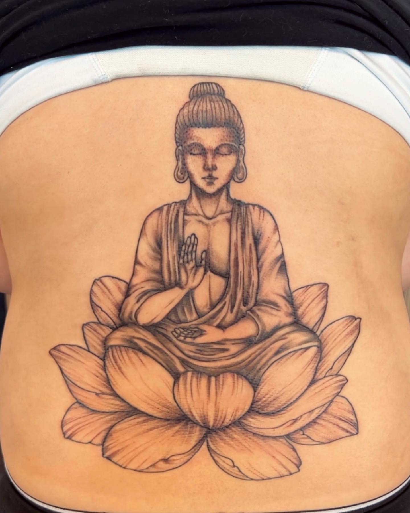 Buddha Tattoo by Vinny Nguyen at Crimson Empire Tattoo in Edmonton Alberta Canada