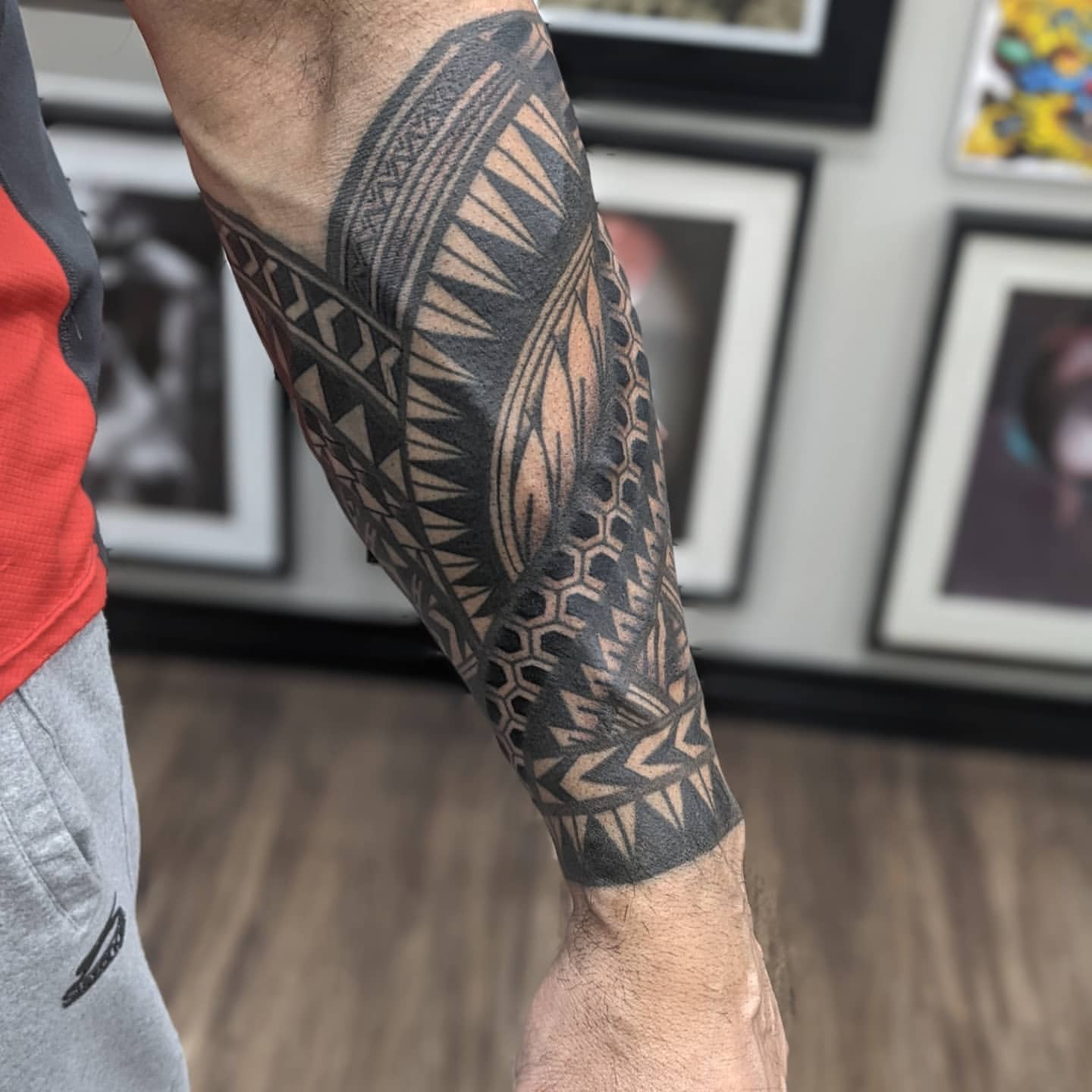 Geometric Tattoo by Amber Strange at Black Gold Tattoo Co in Edmonton Alberta Canada