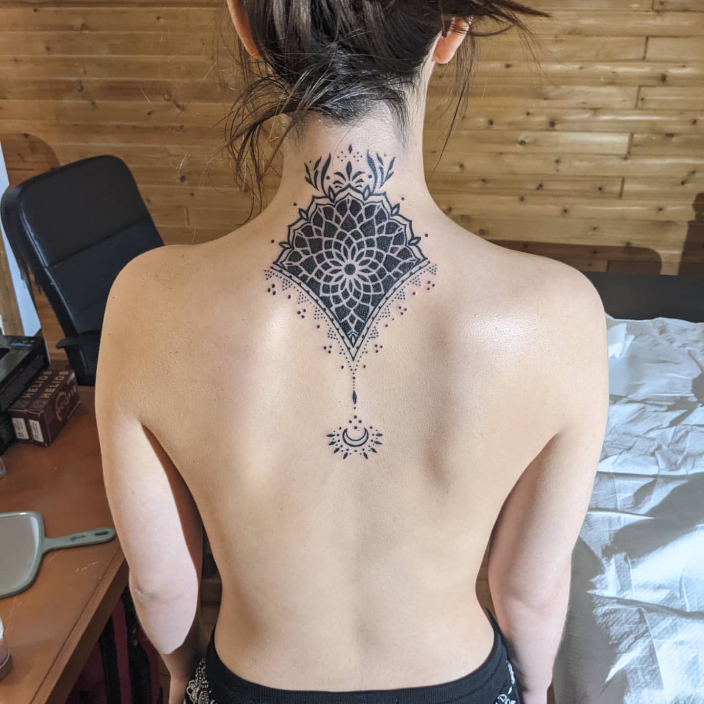 Geometric Tattoo by Amber Strange at Black Gold Tattoo Co in Edmonton Alberta Canada