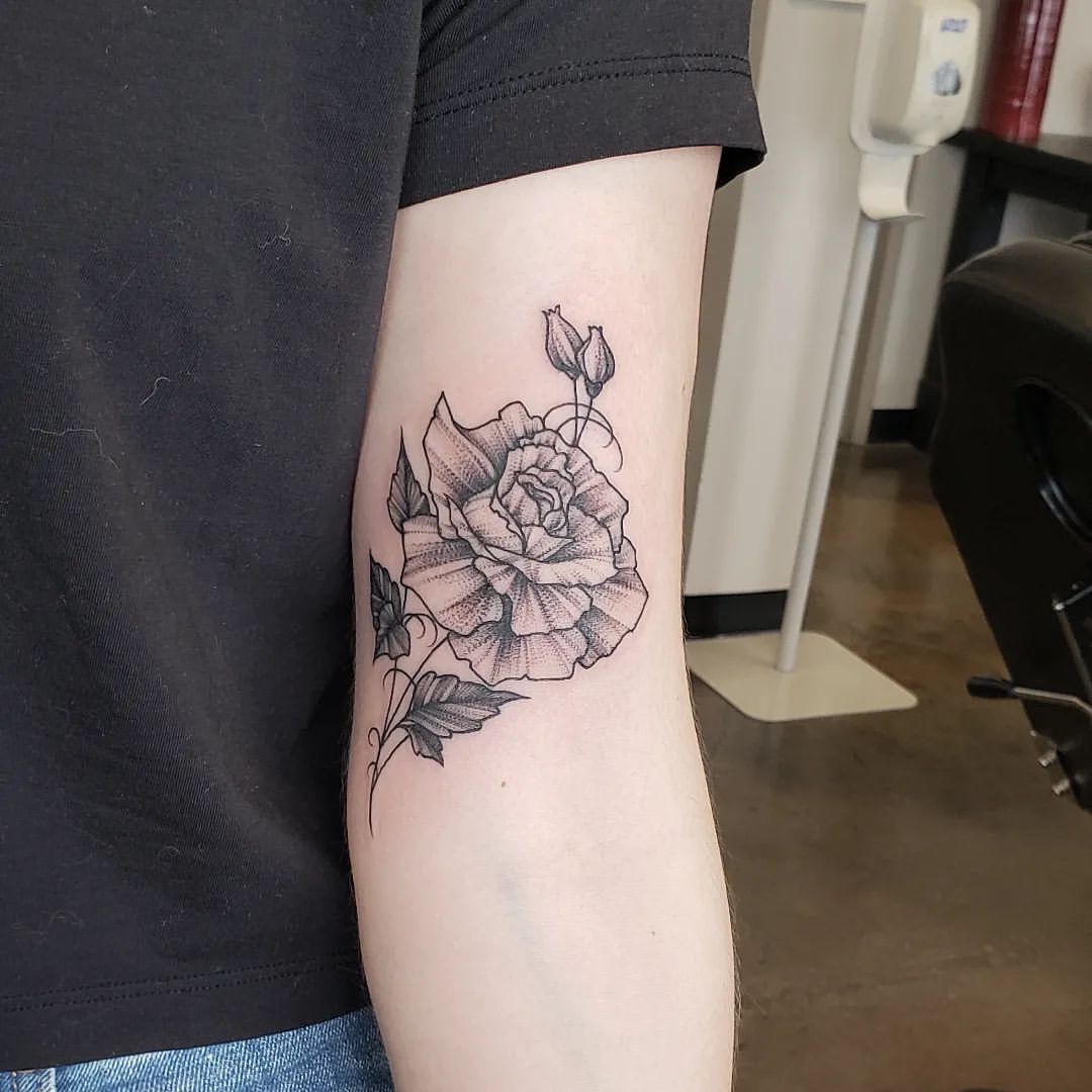 Floral Tattoo by Adrienne Alexander at Crimson Empire Tattoo in Edmonton Alberta Canada
