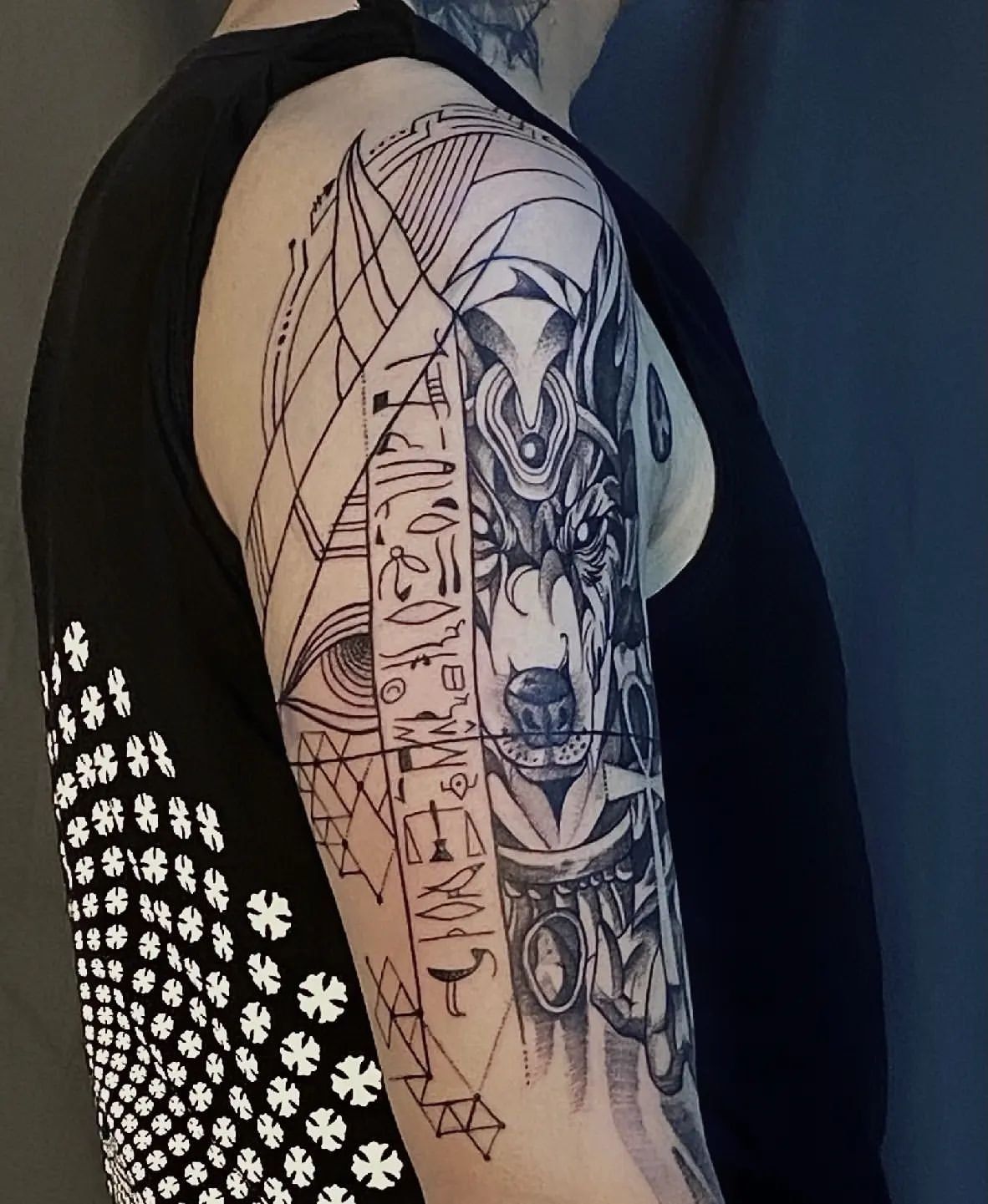 Egyptian Tattoo by Ian Wang at Black Gold Tattoo Co in Edmonton Alberta Canada