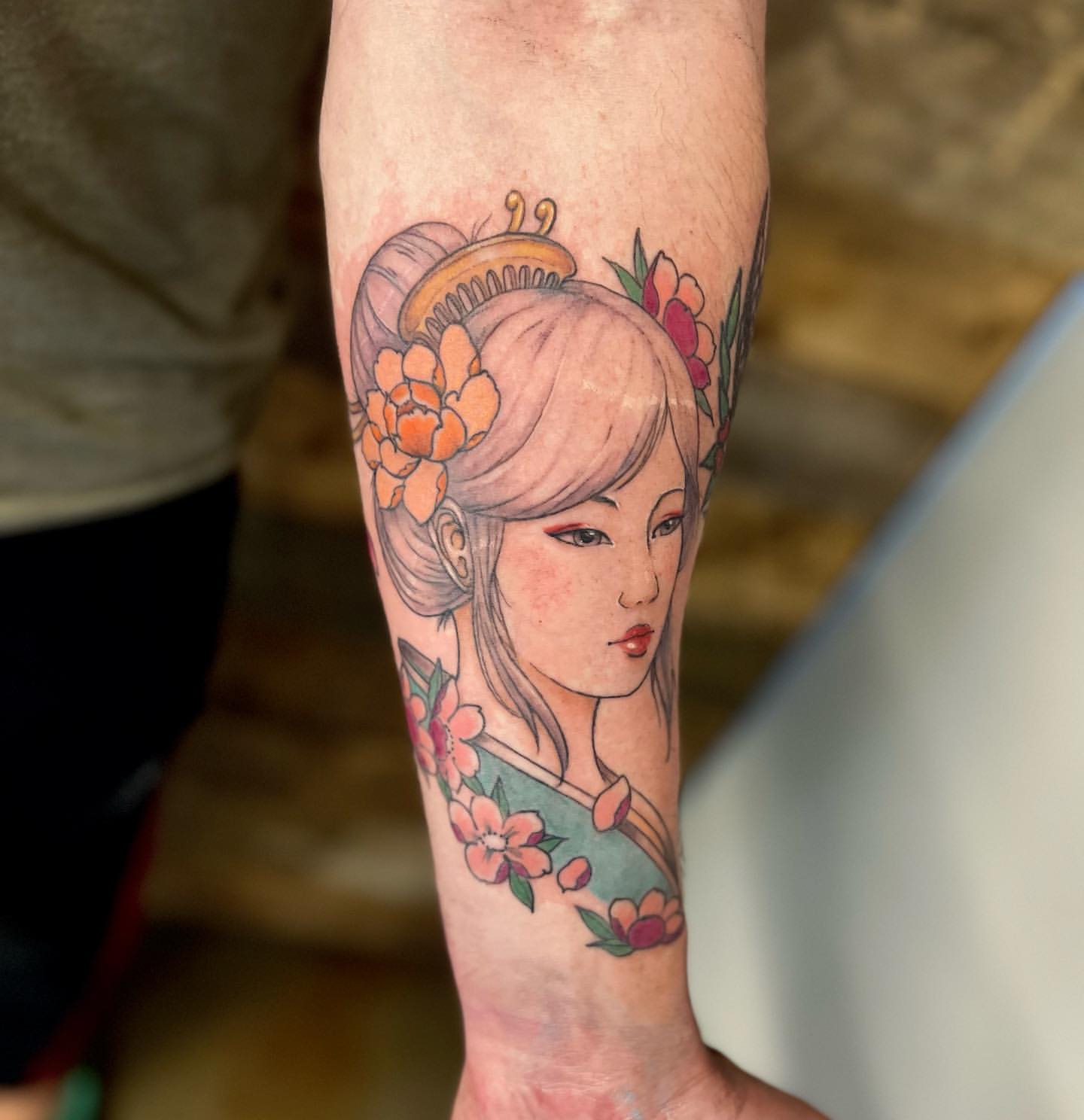 Princess (Hime) Tattoo by Vinny Nguyen at Crimson Empire Tattoo in Edmonton Alberta Canada