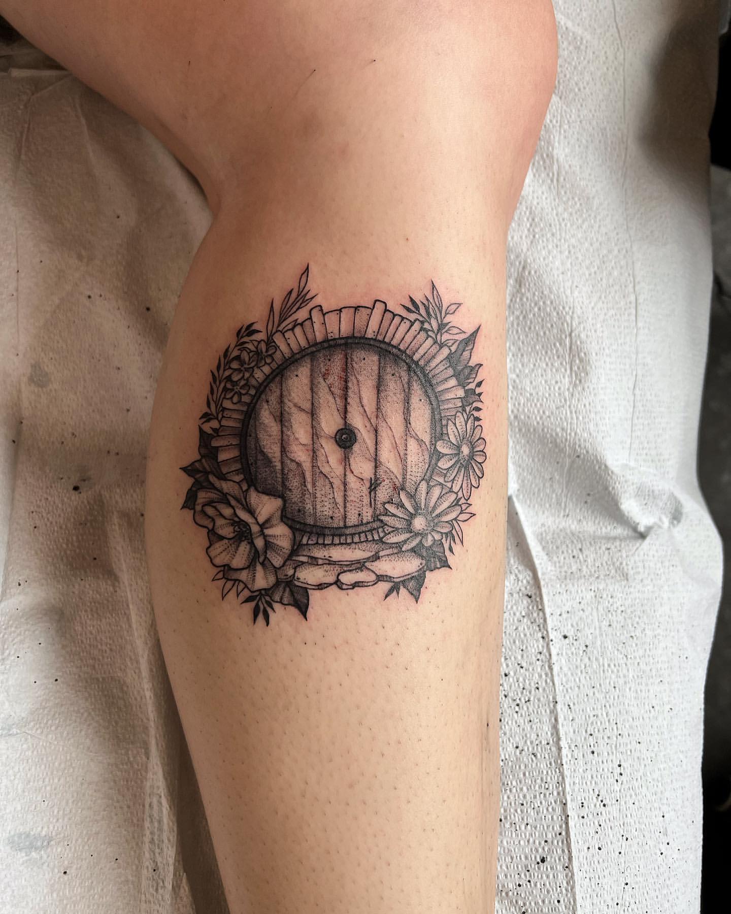 Hobbit Hole Tattoo Adrienne Alexander at Crimson Empire Tattoo in Edmonton Alberta Canada