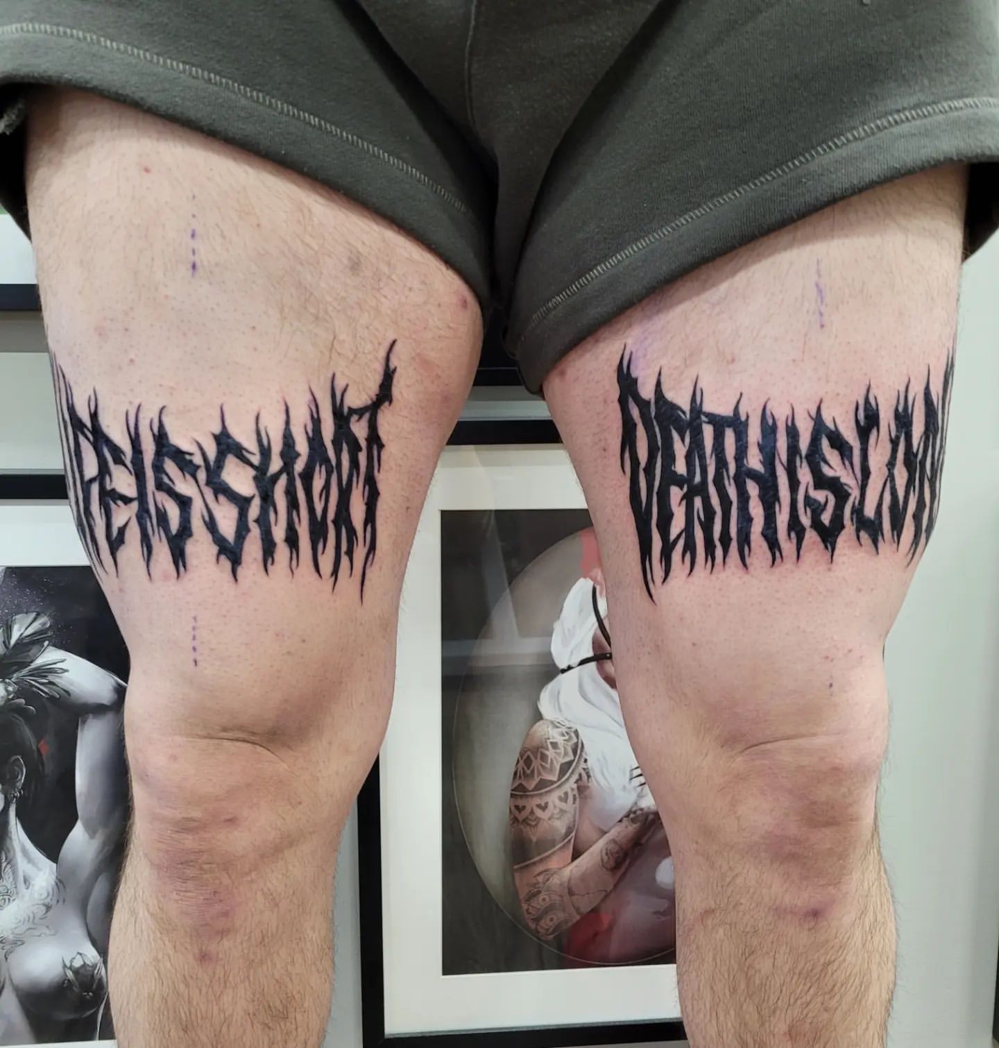 Writing Tattoo by Ian Wang at Black Gold Tattoo Co in Edmonton Alberta Canada