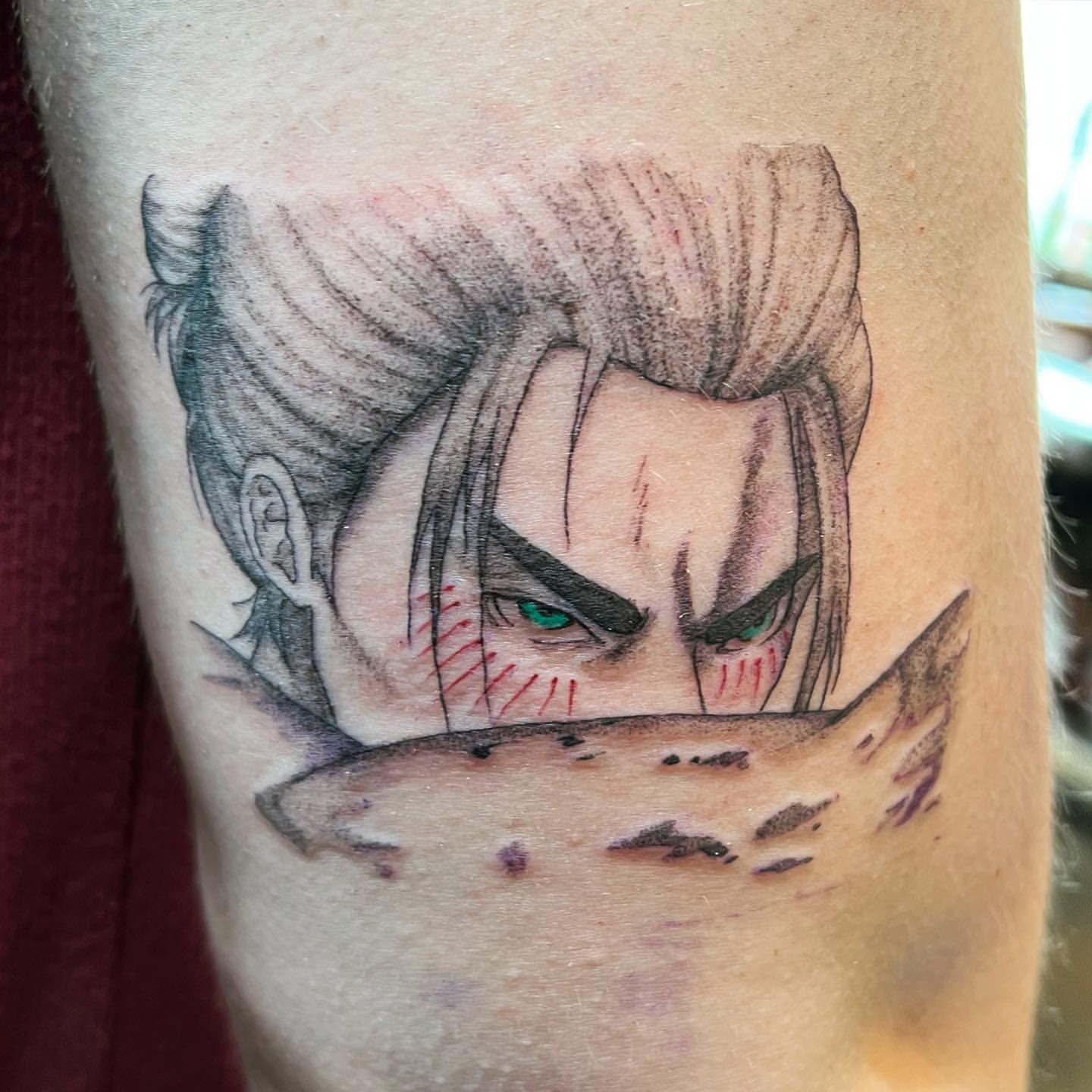 Eren Yeager Tattoo by Vinny Nguyen at Crimson Empire Tattoo in Edmonton Alberta Canada