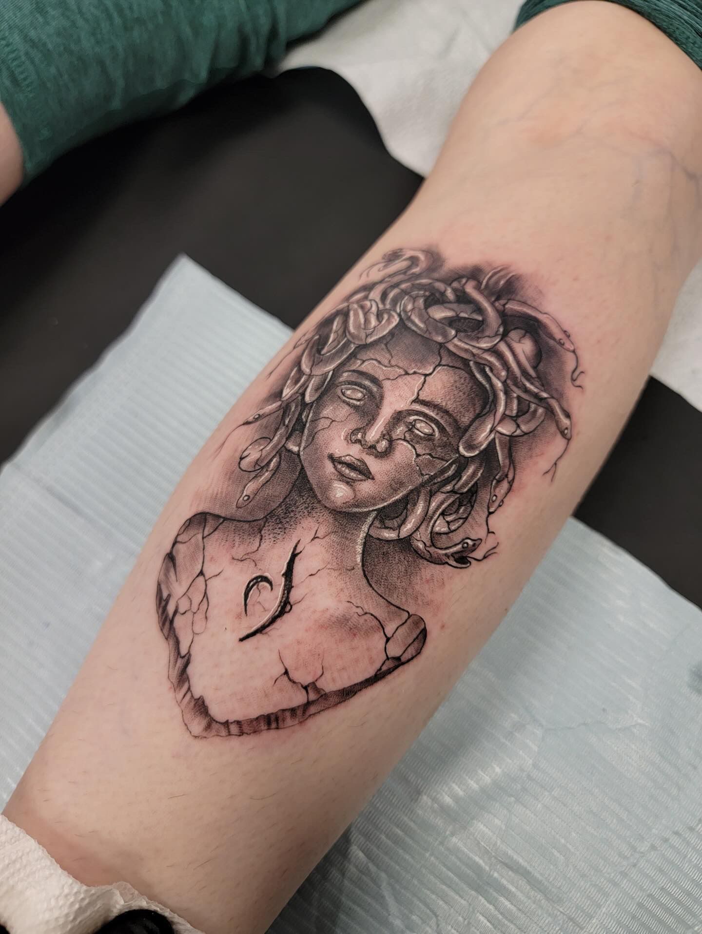 Medusa Tattoo by Sly at Silver Ghost Tattoo in Edmonton Alberta Canada