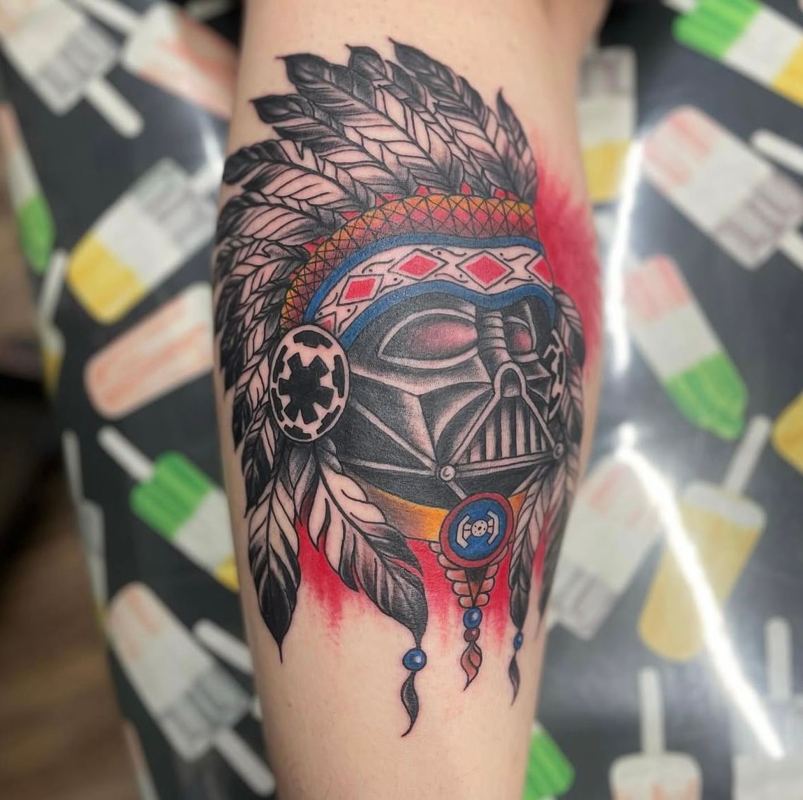 Darth Vader Tattoo by Jess Alther at Black Gold Tattoo Co in Edmonton Alberta Canada