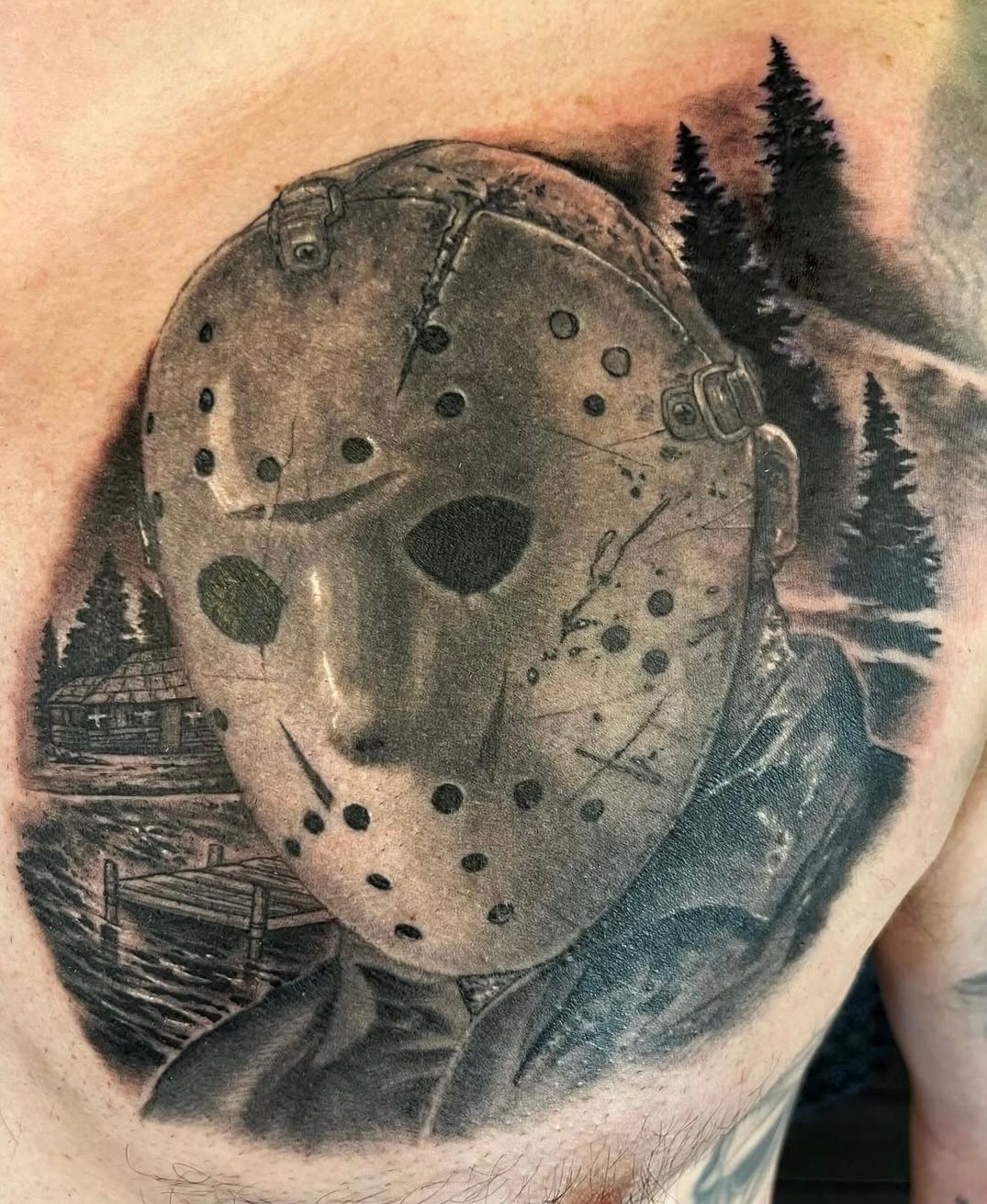 Jason Tattoo by Chad Lavers at Crimson Empire Tattoo in Edmonton Alberta Canada